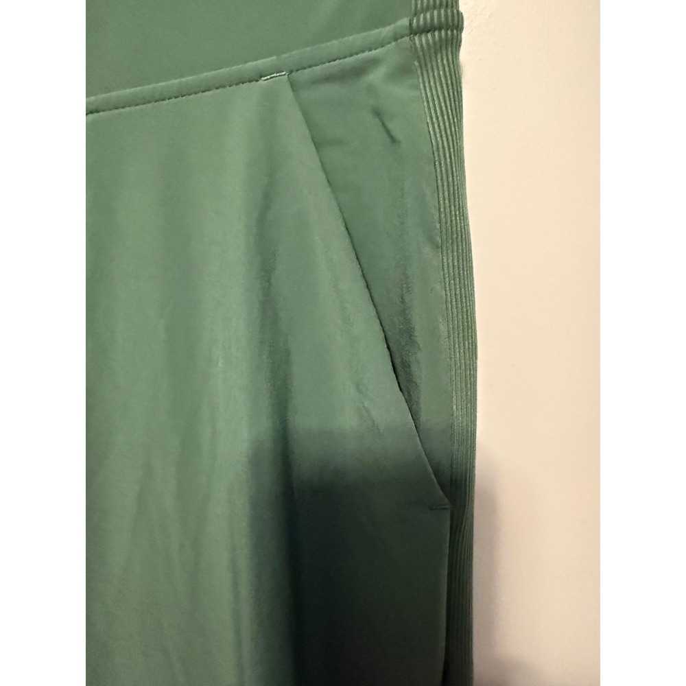 Athleta Green Athleisure Jogger Ankle Pants Women's Brooklyn Sz 6 Ribbed Sides - Picture 4 of 14